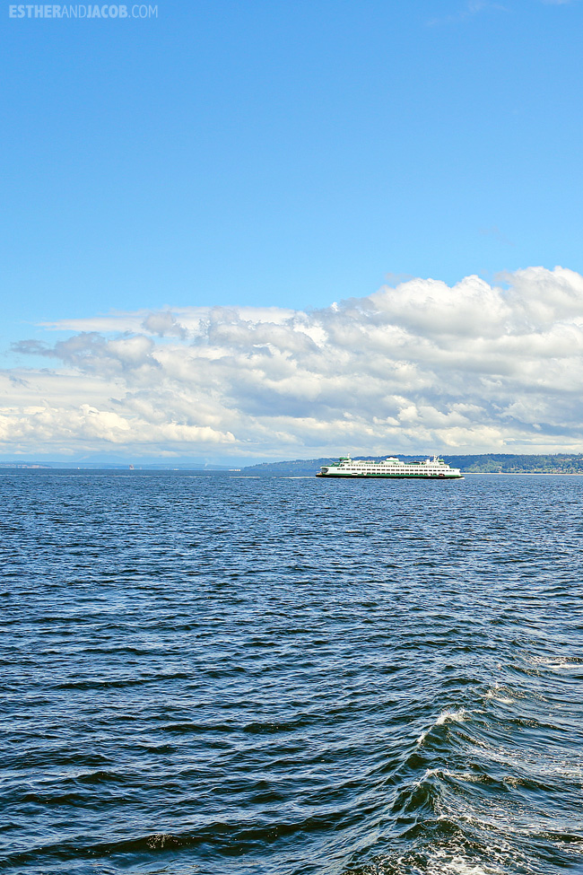 Edmonds Kingston Ferry after our road trip from LA to Seattle.