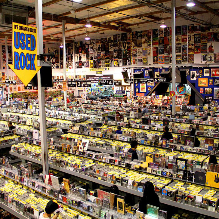 Amoeba Music is an iconic and massive music store on Sunset. They sometimes host free shows // localadventurer.com