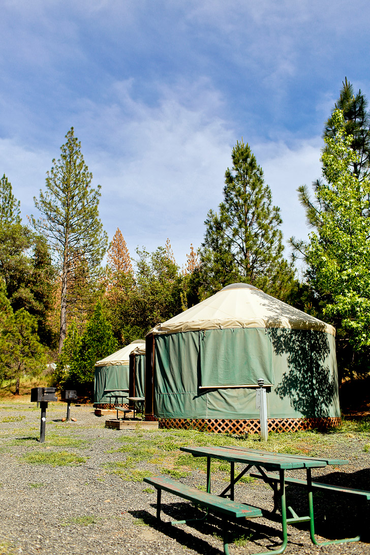 Glamping in Yosemite Yurts - Yosemite Pines RV Resort & Family Lodging // localadventurer.com