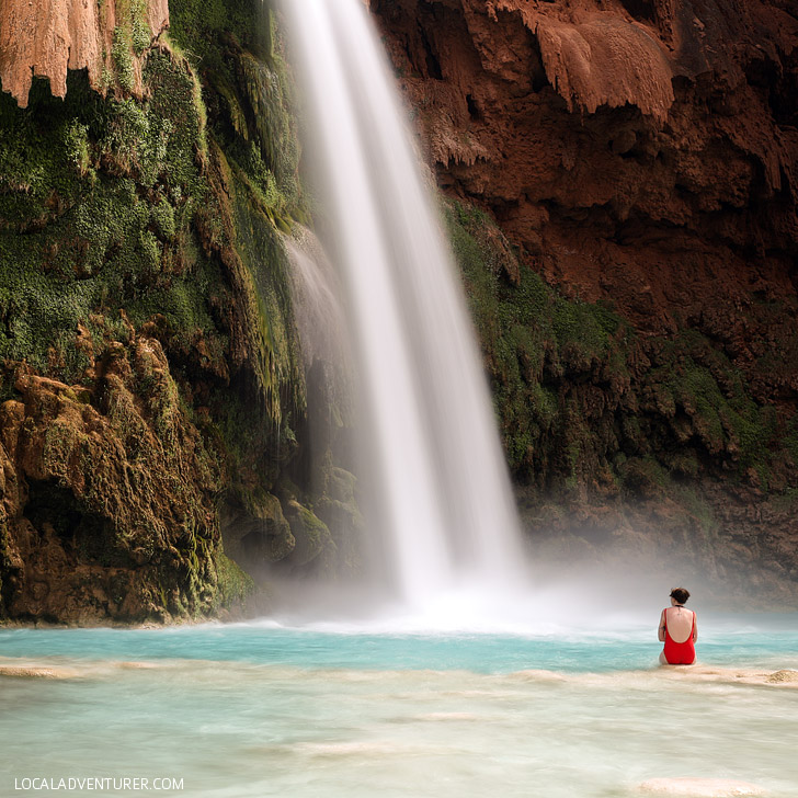 Havasu Waterfalls - there are 5 named waterfalls on the Havasupai Indian Reservation // localadventurer.com
