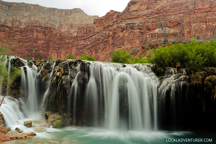Lower Navajo Falls - First of the Waterfalls You will encounter in Havasu Canyon // localadventurer.com