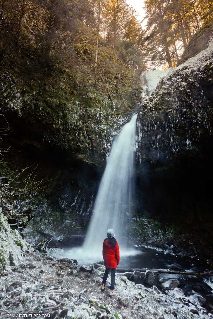 Latourell Falls is the first waterfall you’ll come across as you enter the Columbia Gorge from Portland. It's an easy waterfall hike and only 30 minutes away from the city. // localadventurer.com