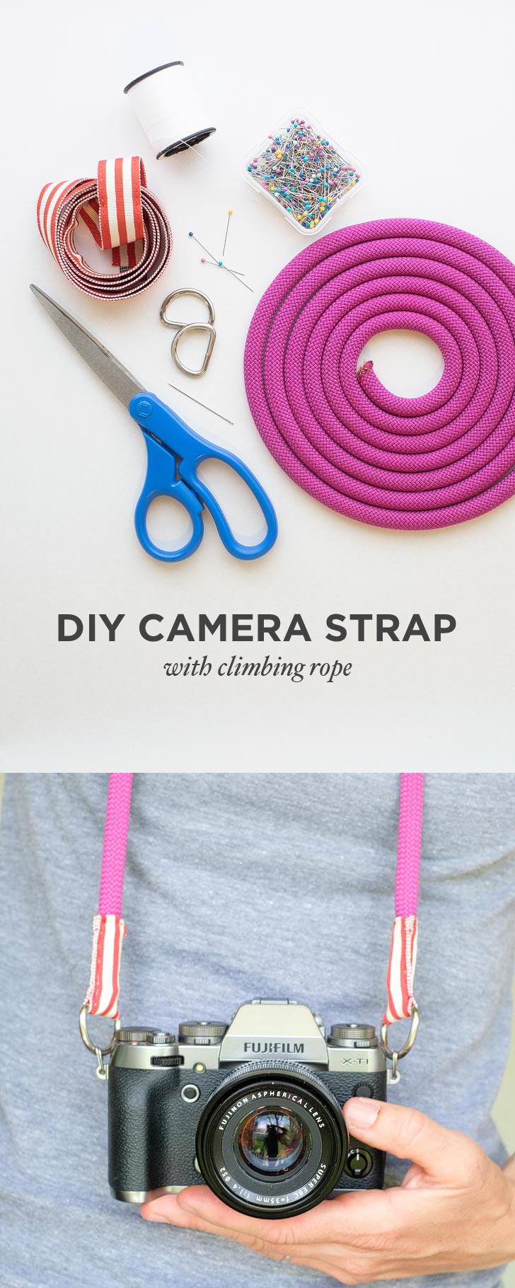 DIY Camera Strap with Climbing Rope // localadventurer.com