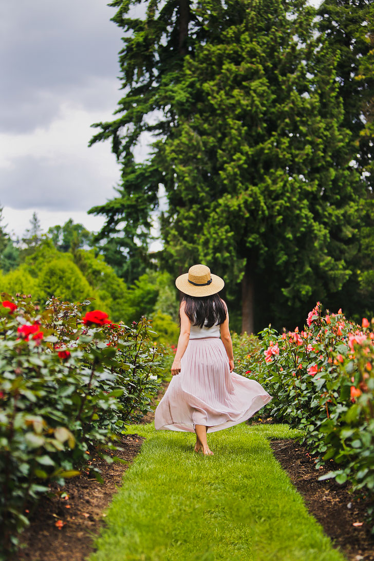One of the most popular things to do in Portland is the visit the International Rose Test Garden - Click through to see more photos and tips // Local Adventurer #pdx #portland