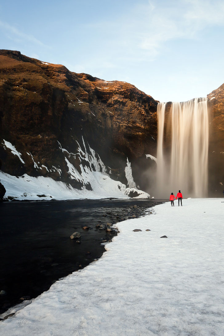 Skogafoss Waterfall - Iceland Road Trip Travel Tips - Planning a trip to Iceland? Take a look at this article to find out which 5 day trips from Reykjavik Iceland you can’t miss. There are so many beautiful places that you need to experience // Local Adventurer #iceland #roadtrip #europe