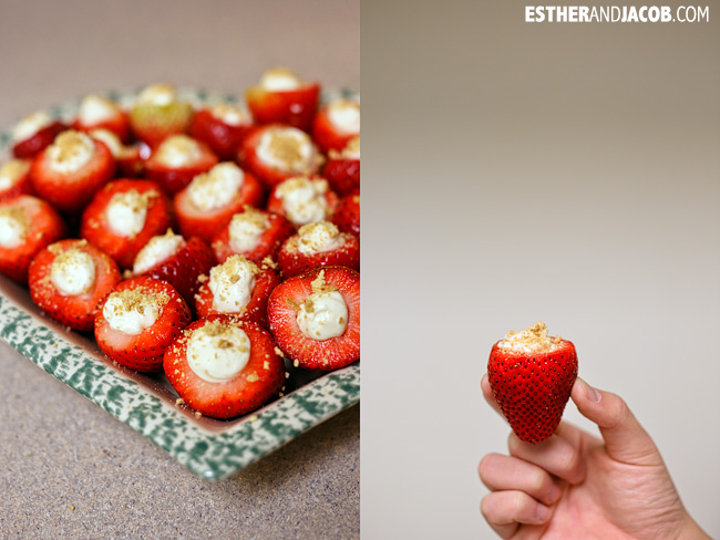 You are currently viewing Cheesecake Filled Strawberries Recipe | Easy Party Finger Food