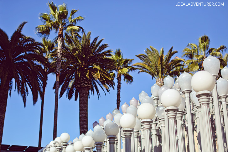 Urban Light LACMA - Los Angeles County Museum of Art.