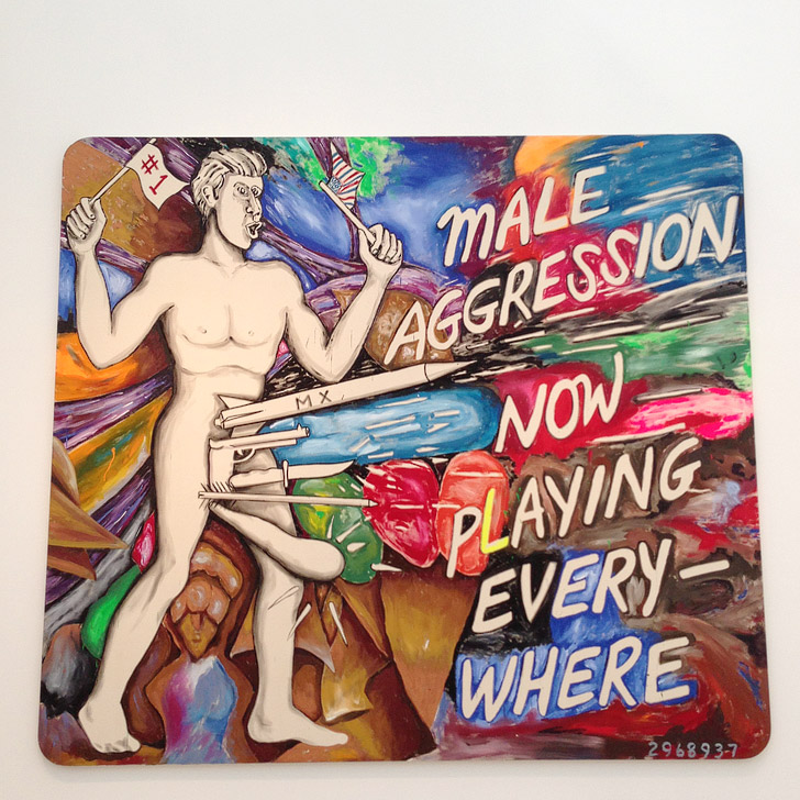 Male Aggression at Los Angeles County Museum of Art.