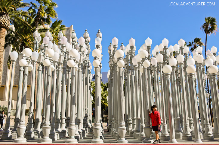 Urban Light at LACMA / LA County Museum of Art.