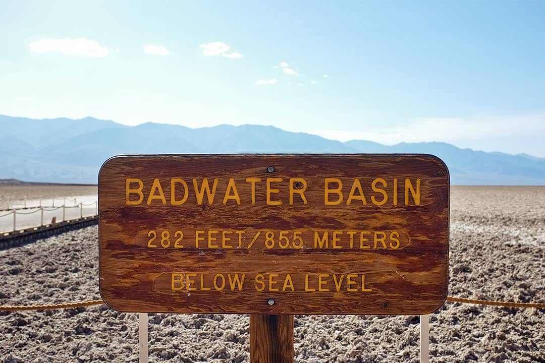 badwater basin elevation