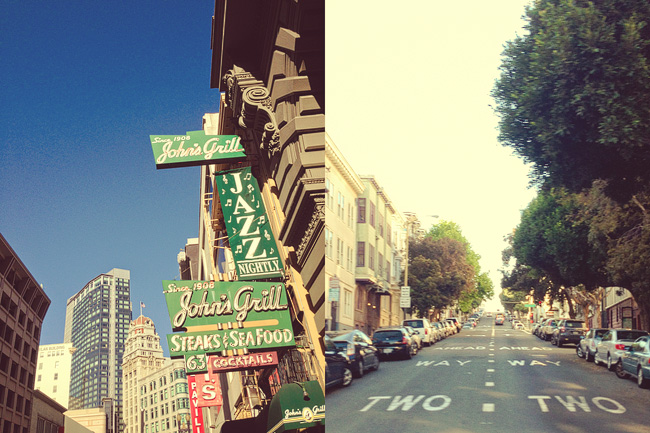 union square. streets of san francisco