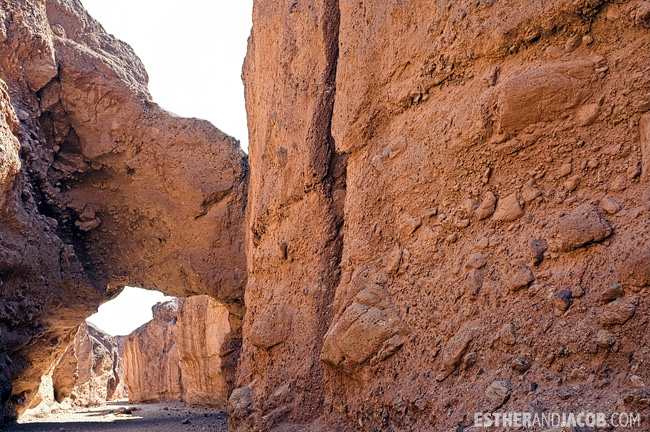 Death Valley Park. Photos of Death Valley. Natural Bridge at Death Valley.