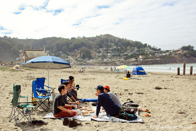 picnic at pacifica beach. pacifica state beach. things to do in bay area. things to do in san francisco. things to do san francisco. beaches in san francisco. bay area beaches.