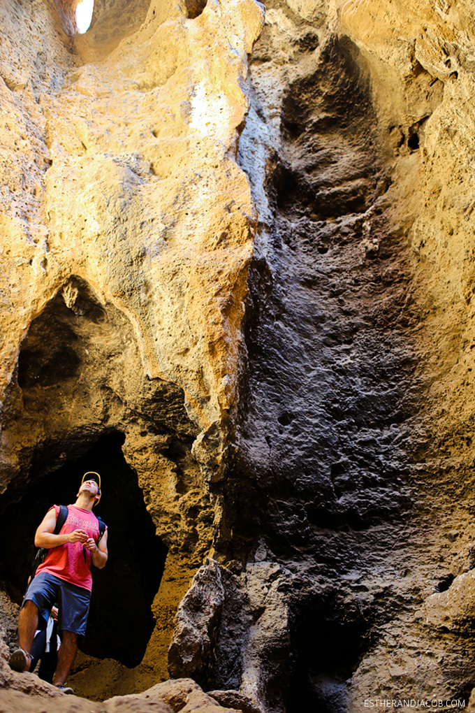 our hike through a cave to castle peak. hiking in la. hiking los angeles. hiking in los angeles. pictures of hiking. cave hiking. las virgenes canyon hike. El Escorpión Park. El Escorpion Park. hiking in southern california.