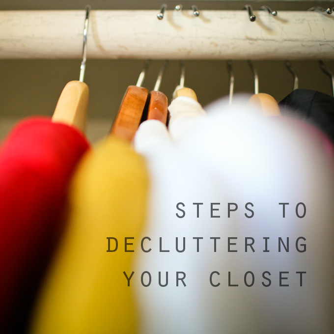 100 days of less and steps to decluttering your closet. less is more blog.