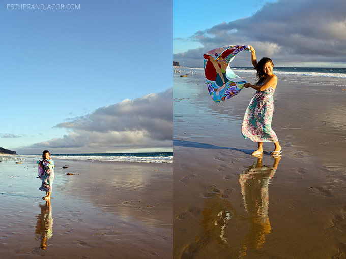 ZUMA BEACH, CALIFORNIA, USA - People on Zuma beach, public beach