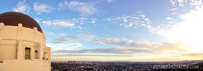 sunset at griffith observatory la. observatory griffith. things to do in la.