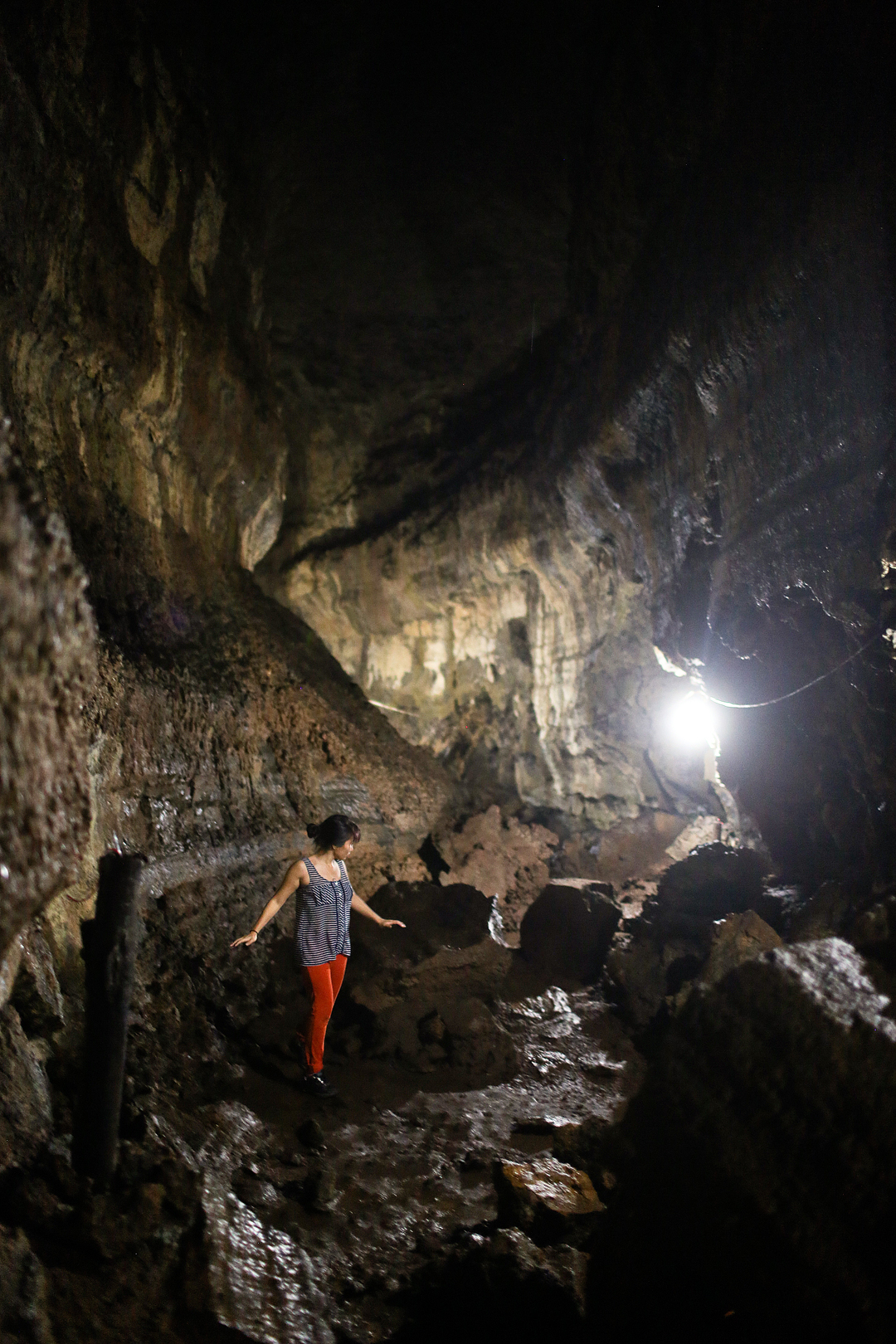 Lava Tunnels Santa Cruz Galapagos Islands + Visiting the Galapagos Islands in Ecuador? Save this pin and click through for details on what to do in the Galapagos Islands, best Galapagos Islands attractions, tips for seeing Galapagos animals and more // Local Adventurer #galapagos #galapagosislands #cave #ecuador #localadventurer