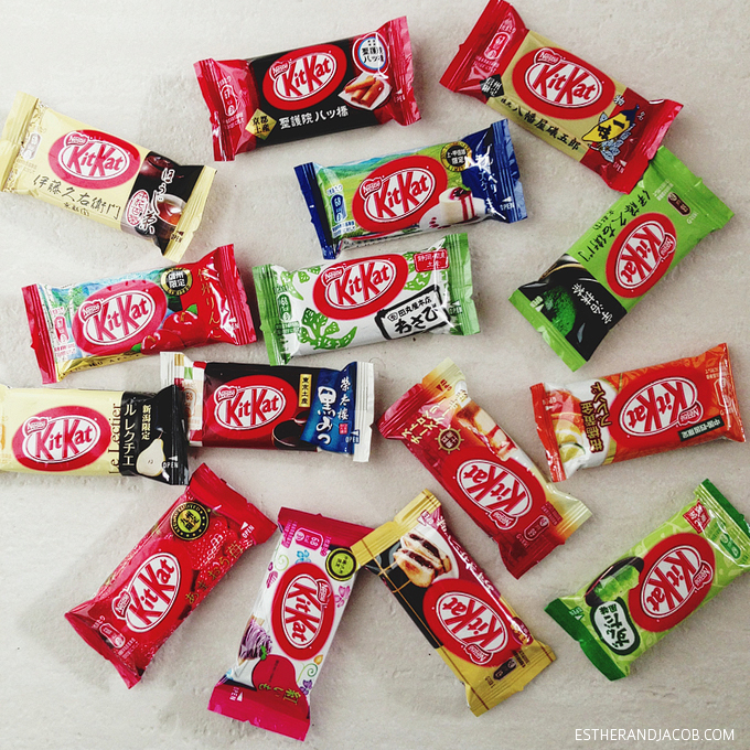 japanese kit kat flavors & our kitkat exchange. japanese weird candy. list of kit kat flavors. apple kit kat wasabi. green tea kit kat. orange kit kat.