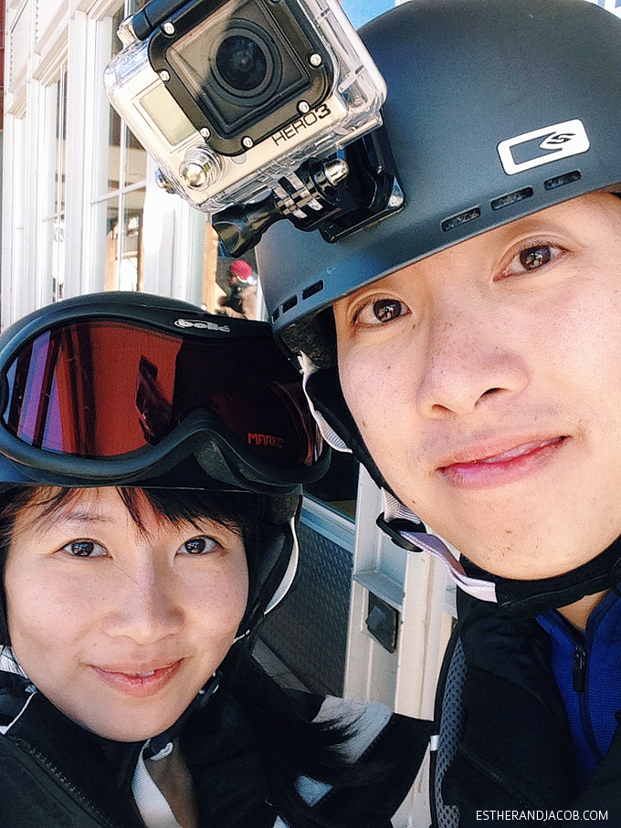 Snowboarding at Park City Mountain Resort Utah.