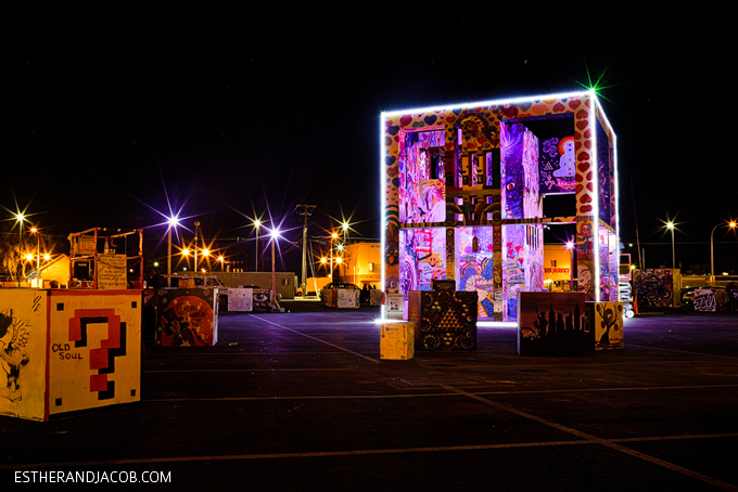 The Life Cube Project from Burning Man in DTLV | Downtown Project Las Vegas.