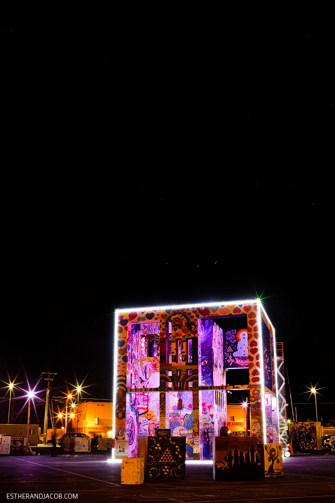 The Life Cube Project from Burning Man in Downtown Las Vegas | Downtown Project Las Vegas.