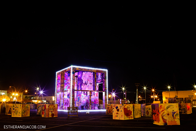 The Life Cube Project from Burning Man in Downtown Las Vegas | Downtown Project Las Vegas.