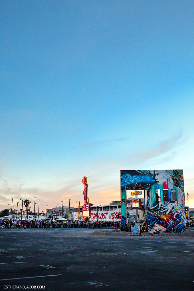 The Life Cube Burn in Downtown Vegas.