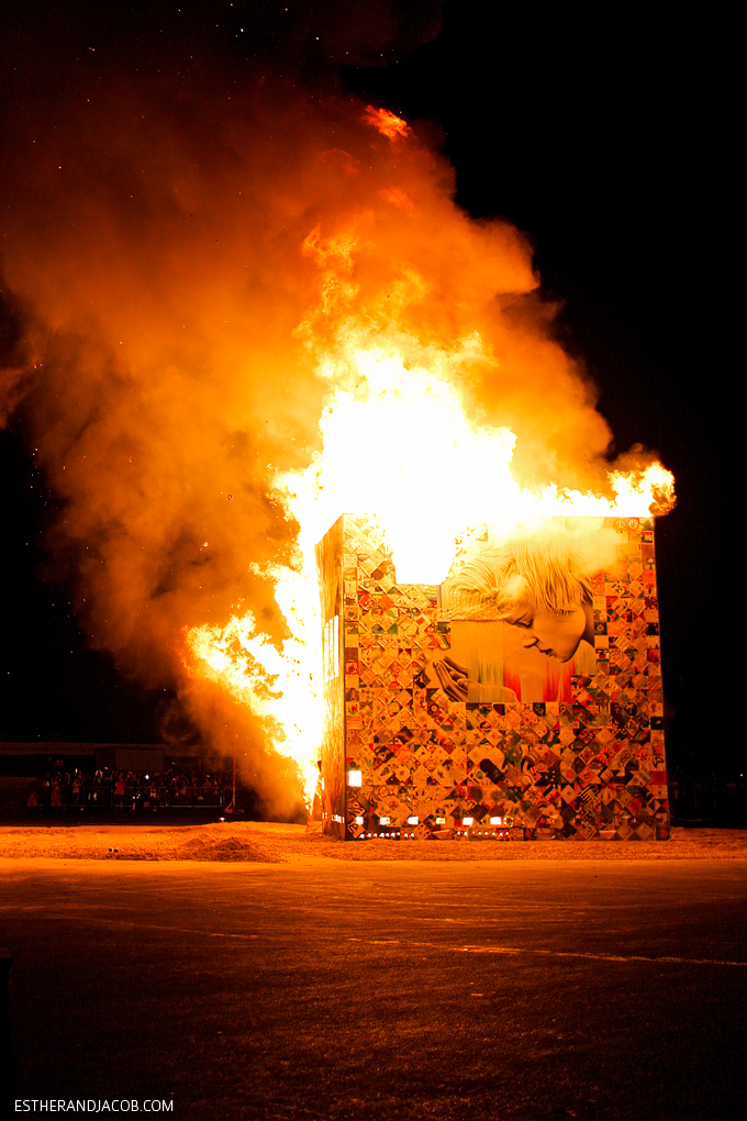 The Life Cube Burn in Downtown Las Vegas | Downtown Project Las Vegas.