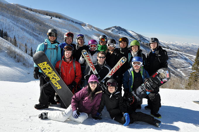 This is our group photo on Park City Mountain.