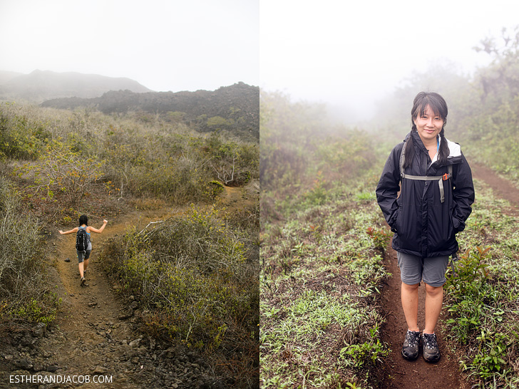 Patagonia Rain Jacket | Sierra Negra Volcano Hike on Isabela Island.