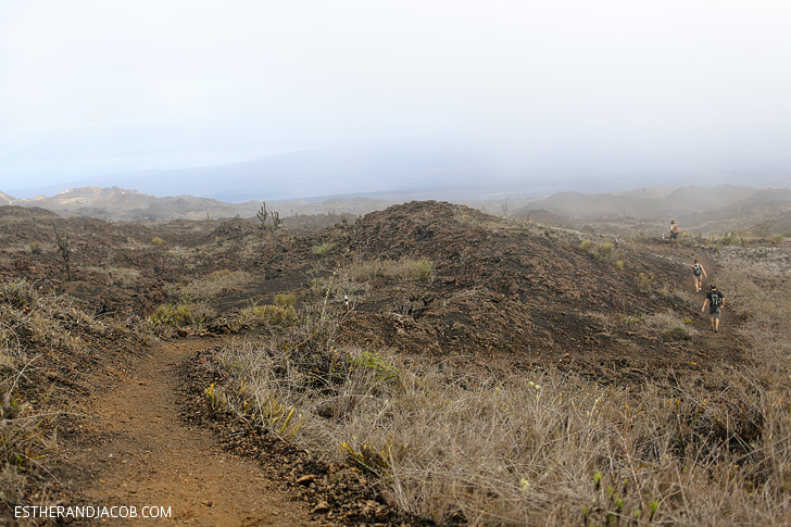 Sierra Negra Volcano Hike on Isabela Island Galapagos.