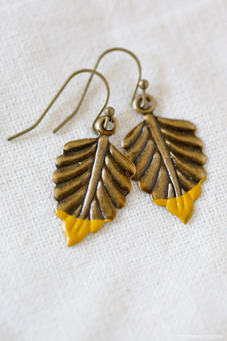 You are currently viewing Refugee Beads Hand-dipped Leaf Earrings | June Giveaway!