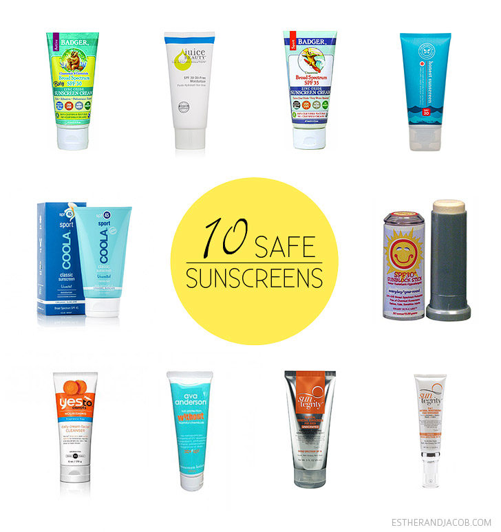 EWG Sunscreen Guide 2014 - 10 Best and 10 Worst Sunscreens.