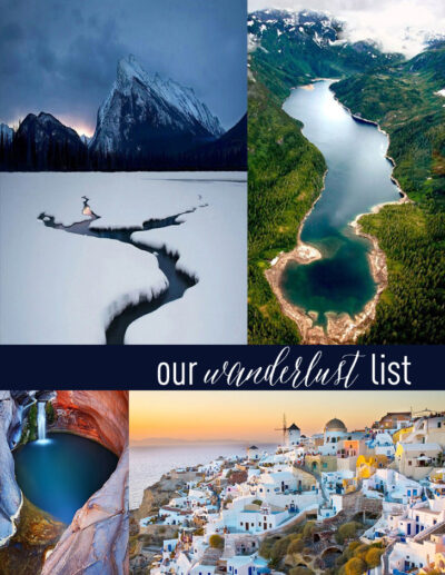 Our wanderlust list