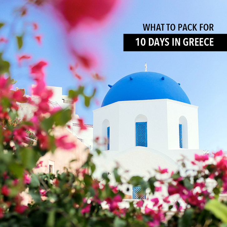 What to Pack for Greece // 10 days in a Carry On