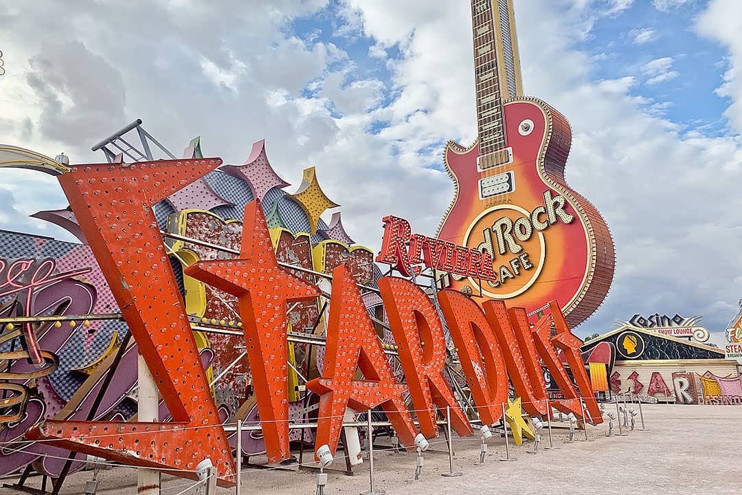 Neon Museum in Las Vegas – twilight at morningside