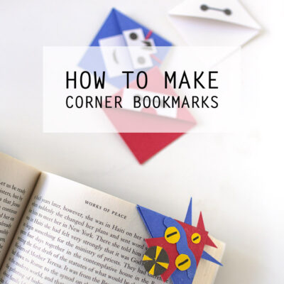 How to Make a Corner Bookmark with Big Hero Six Movie Characters.
