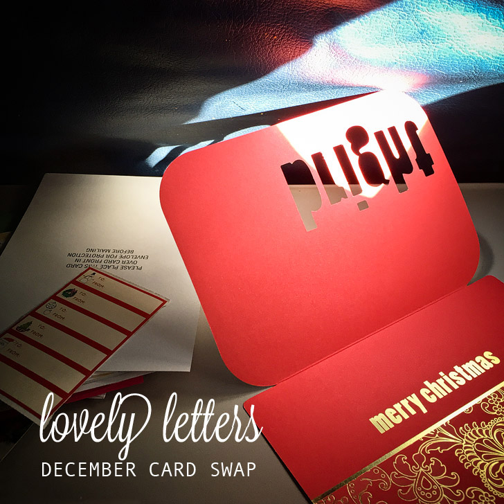 Lovely Letters Dec Card Swap + Jan Sign Up