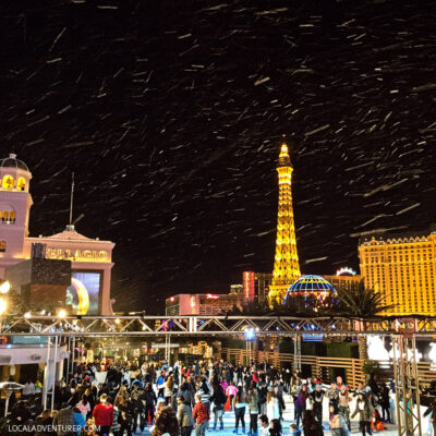 Ice Skating at the Cosmopolitan Las Vegas.