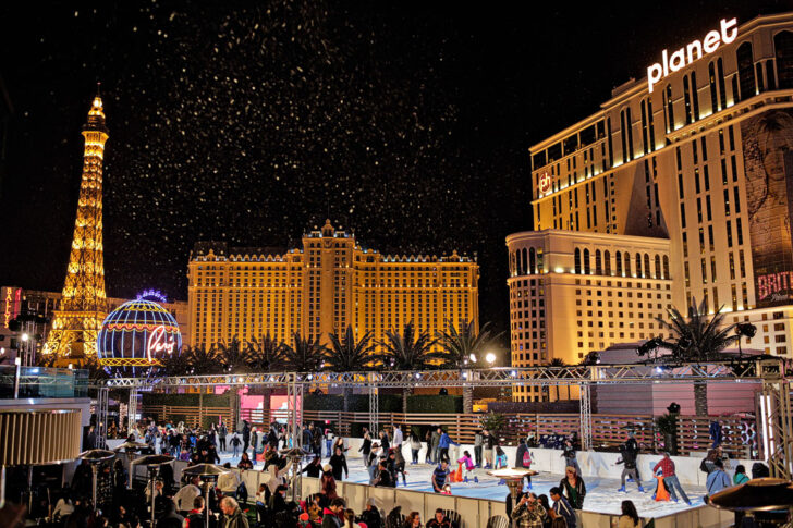 Christmas in Las Vegas Ice Skating at the Cosmopolitan