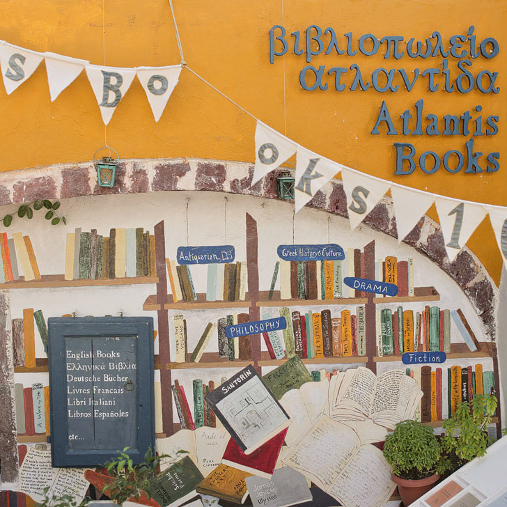 Atlantis Books – Most Charming Bookstore in Oia Santorini