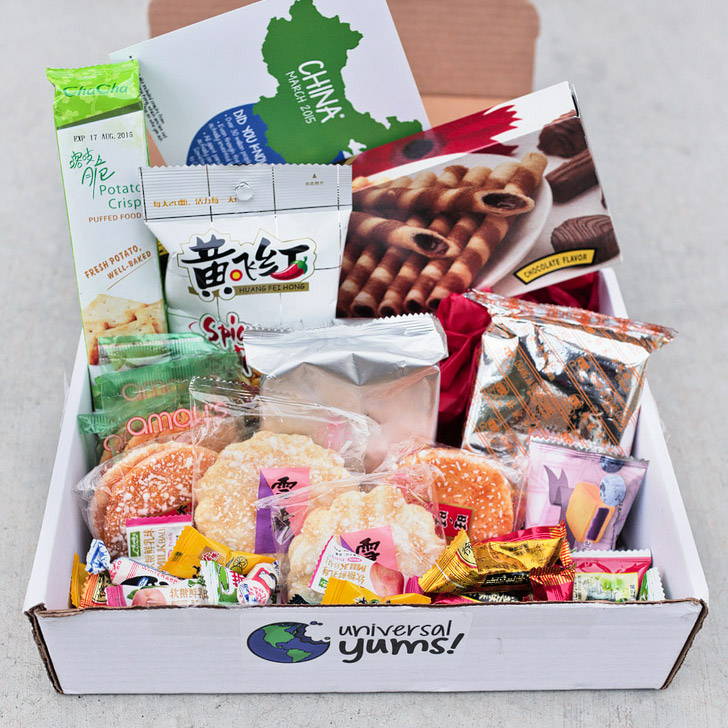 Chinese Snacks from Universal Yums International Snack Box