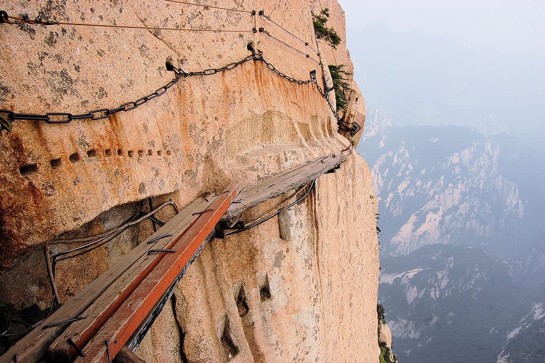Mount Huashan Trail + 15 Greatest Places to Conquer Your Fear of Heights
