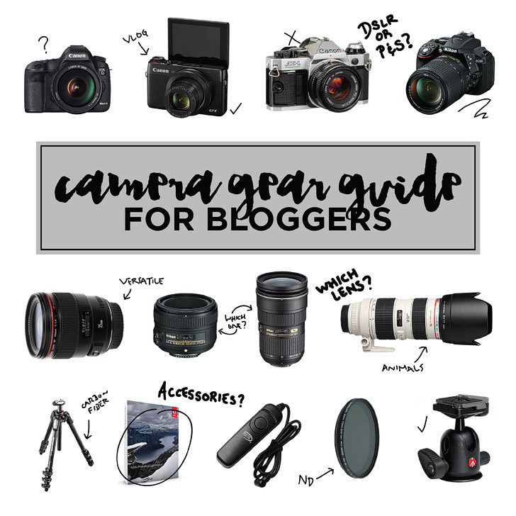 Ultimate Camera Gear Guide for Bloggers.