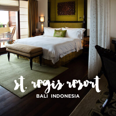 The St Regis Bali Resort in Nusa Dua Indonesia.