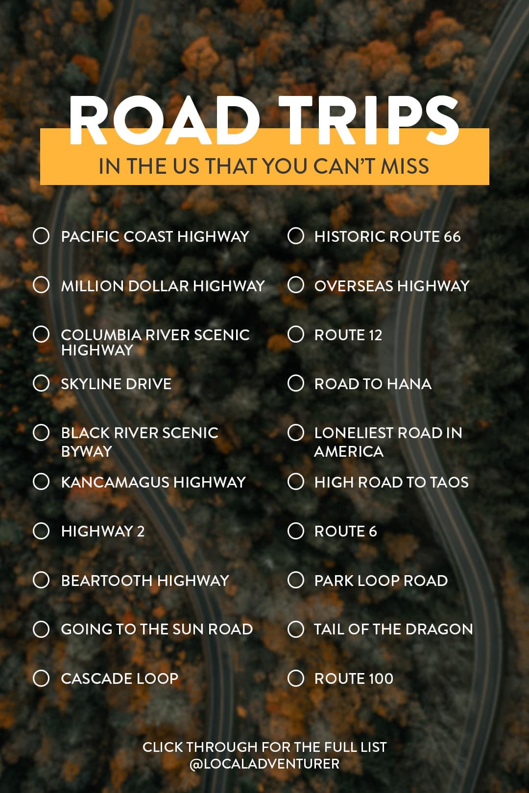 best us road trip in march