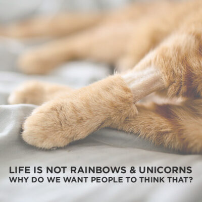 Life is Not Rainbows & Unicorns. Why Do We Want People to Think That?