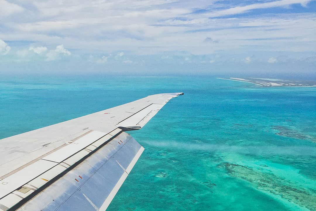 flying to turks and caicos