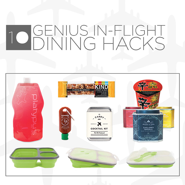 10 Genius Travel Hacks for In Flight Dining.